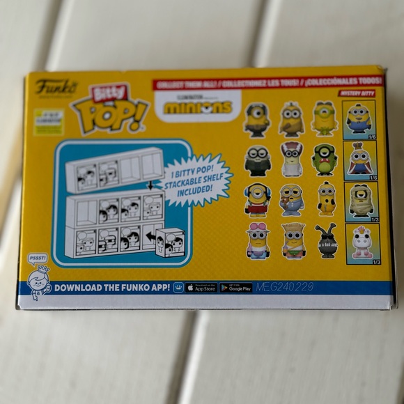 Funko Bitty Pop Minions with display shelf. New unopened box. With mystery gift - Picture 4 of 4